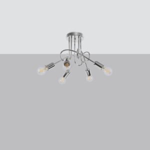 Chandelier Loop 5 Chrome Ceiling Chandeliers Great Lighting UK Ltd