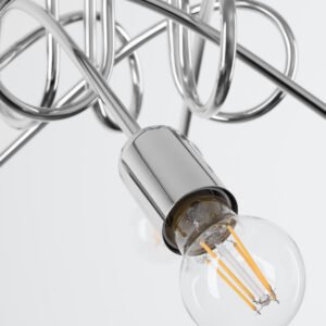 Chandelier Loop 5 Chrome Ceiling Chandeliers Great Lighting UK Ltd
