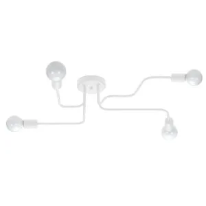 Multi Arm Ceiling Light Vector Four Light White Multi Arm Ceiling Lights Great Lighting UK Ltd