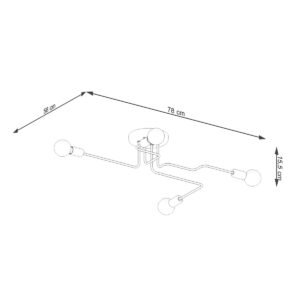 Chandelier Vector 4 White Ceiling Chandeliers Great Lighting UK Ltd