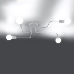 Chandelier Vector 4 White Ceiling Chandeliers Great Lighting UK Ltd