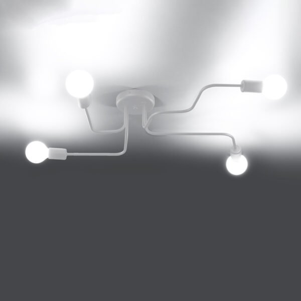 Chandelier Vector 4 White Ceiling Chandeliers Great Lighting UK Ltd