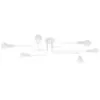 Multi Arm Ceiling Light Vector Six Light White Multi Arm Ceiling Lights Great Lighting UK Ltd