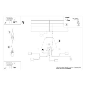 Chandelier Vector 6 White New Arrivals Great Lighting UK Ltd