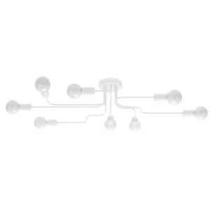 Multi Arm Ceiling Light Vector Eight Light White Multi Arm Ceiling Lights Great Lighting UK Ltd