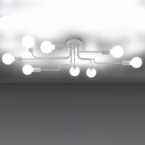 Chandelier Vector 8 White Ceiling Chandeliers Great Lighting UK Ltd