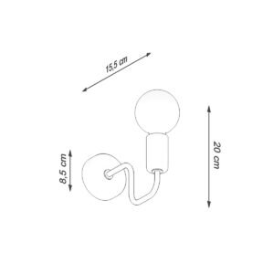 Wall Lamp Vector Black Single Wall Lights Great Lighting UK Ltd