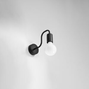 Wall Lamp Vector Black Single Wall Lights Great Lighting UK Ltd