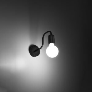 Wall Lamp Vector Black Single Wall Lights Great Lighting UK Ltd