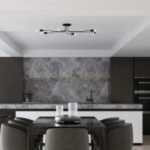 Multi Arm Ceiling Light Vector Six Light Black Living Room Ceiling Lights Great Lighting UK Ltd