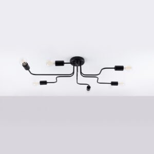 Chandelier Vector 6 Black Ceiling Chandeliers Great Lighting UK Ltd
