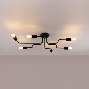 Chandelier Vector 6 Black Ceiling Chandeliers Great Lighting UK Ltd