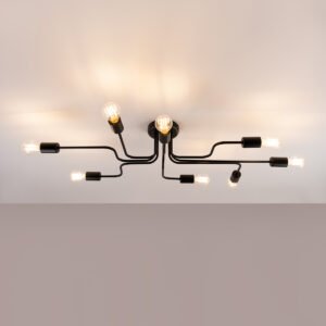 Chandelier Vector 8 Black Ceiling Chandeliers Great Lighting UK Ltd