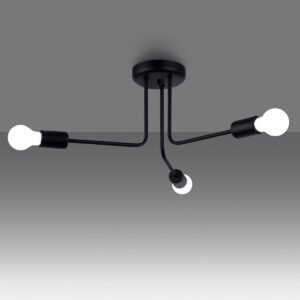 Chandelier Norah 3 Black Ceiling Chandeliers Great Lighting UK Ltd