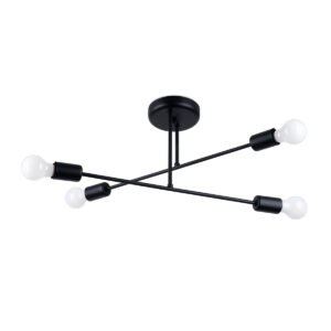 Chandelier Norah 4 Black Ceiling Chandeliers Great Lighting UK Ltd