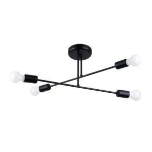 Chandelier Norah Four Light Black Ceiling Chandeliers Great Lighting UK Ltd