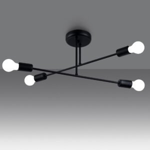 Chandelier Norah 4 Black Ceiling Chandeliers Great Lighting UK Ltd