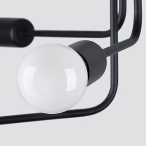 Chandelier Norah 6 Black Ceiling Chandeliers Great Lighting UK Ltd