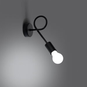 Wall Lamp Levar Black Single Wall Lights Great Lighting UK Ltd