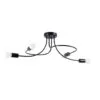 Levar Chandelier - 4 Light / Black Bedroom Ceiling Lights Great Lighting UK Ltd