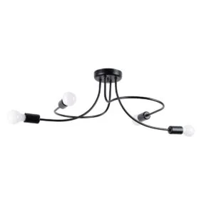 Chandelier Levar Four Light Black Ceiling Chandeliers Great Lighting UK Ltd