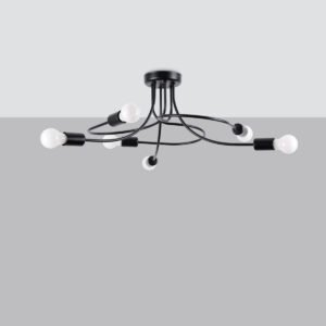 Chandelier Levar 6 Black Ceiling Chandeliers Great Lighting UK Ltd