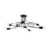 Levar Chandelier - 8 Light / Black Multi Arm Ceiling Lights Great Lighting UK Ltd
