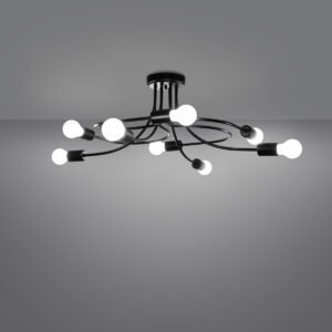 Chandelier Levar 8 Black Ceiling Chandeliers Great Lighting UK Ltd