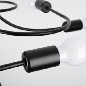 Chandelier Levar 8 Black Ceiling Chandeliers Great Lighting UK Ltd