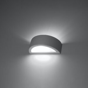 Wall Lamp Ceramic Atena 30 Box Wall Lights Great Lighting UK Ltd