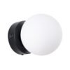 Wall Lamp Yoli 1 Black Single Wall Lights Great Lighting UK Ltd