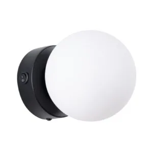 Yoli Wall Light - Single / Black Black Wall Lights Great Lighting UK Ltd