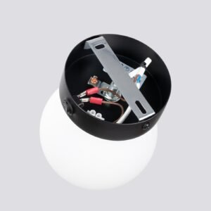 Wall Lamp Yoli 1 Black Single Wall Lights Great Lighting UK Ltd