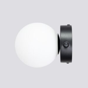 Wall Lamp Yoli 1 Black Single Wall Lights Great Lighting UK Ltd