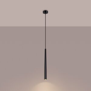 Pedant Lamp Bliss 1 Black Modern Single Pendants Great Lighting UK Ltd