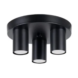 Ceiling Lamp Lagos Three Light Black Cluster Ceiling Lights Great Lighting UK Ltd