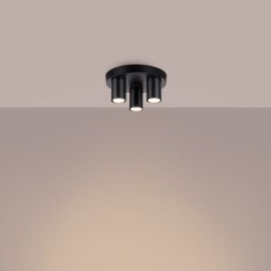 Ceiling Lamp Lagos 3p Black Cluster Ceiling Lights Great Lighting UK Ltd