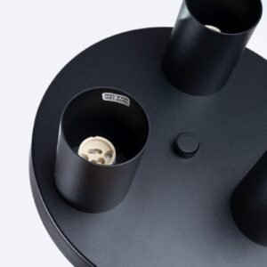 Ceiling Lamp Lagos 3p Black Cluster Ceiling Lights Great Lighting UK Ltd