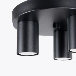 Ceiling Lamp Lagos 3p Black Cluster Ceiling Lights Great Lighting UK Ltd