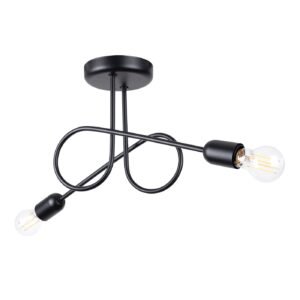 Chandelier Loop 2 Black Ceiling Chandeliers Great Lighting UK Ltd