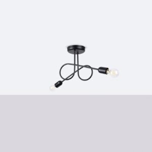 Chandelier Loop 2 Black Ceiling Chandeliers Great Lighting UK Ltd