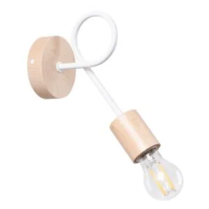 Wooden Wall Light Ember White Living Room Wall Lights Great Lighting UK Ltd