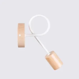 Wooden Wall Light Ember White Living Room Wall Lights Great Lighting UK Ltd