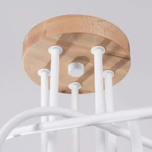 Wooden Ceiling Light Ember Five Light White Bedroom Ceiling Lights Great Lighting UK Ltd
