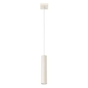 Lagos Pendant Light - Single / Ivory Bedroom Cylinder Pendants Great Lighting UK Ltd
