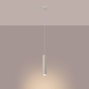 Pendant Lamp Lagos 1 Ivory Modern Single Pendants Great Lighting UK Ltd