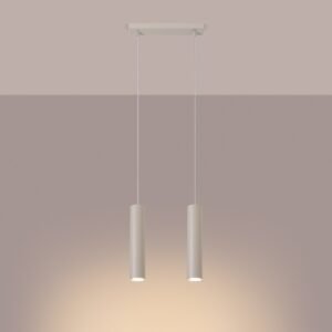 Pendant Lamp Lagos 2 Ivory Multi Pendants Great Lighting UK Ltd