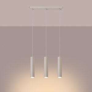 Pendant Lamp Lagos 3l Ivory Multi Pendants Great Lighting UK Ltd