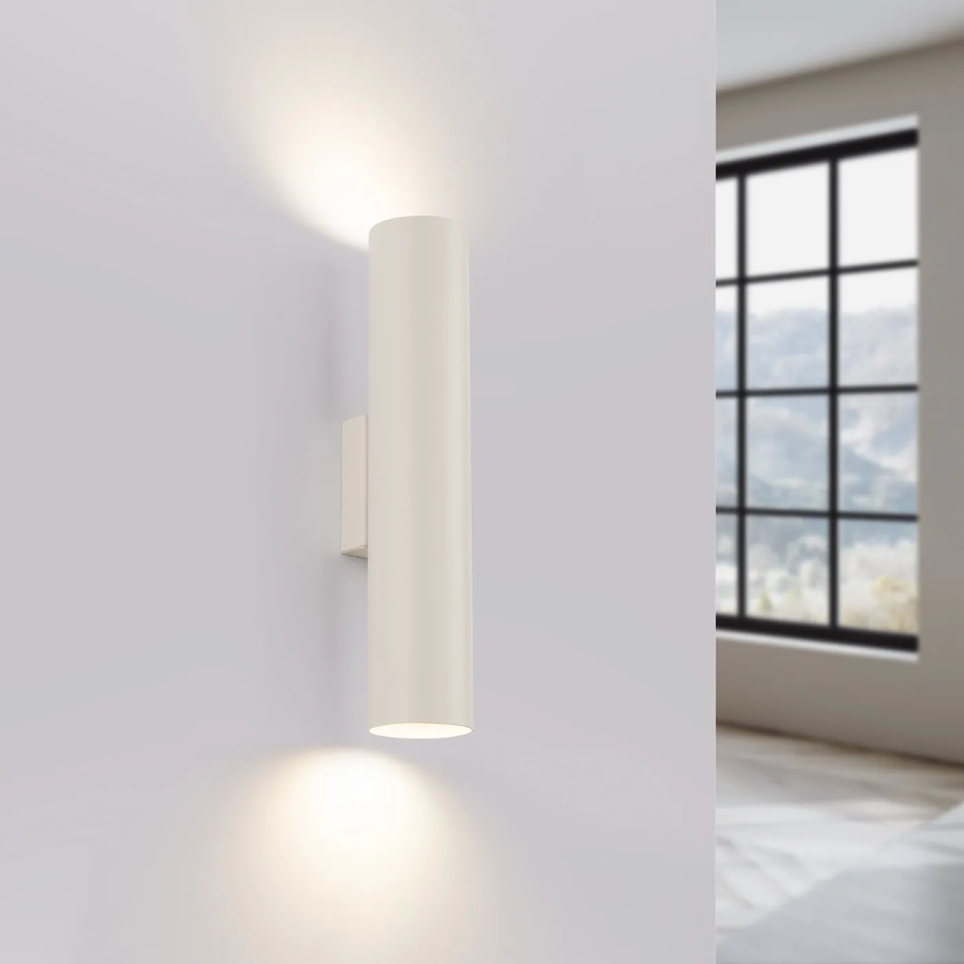 Lagos Twin Wall Light - Ivory Double Wall Lights Great Lighting UK Ltd
