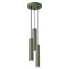 Pendant Lamp Lagos 3p Olive Green Multi Pendants Great Lighting UK Ltd